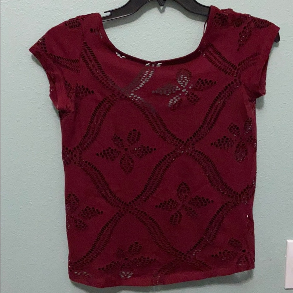 Burgundy Blouse